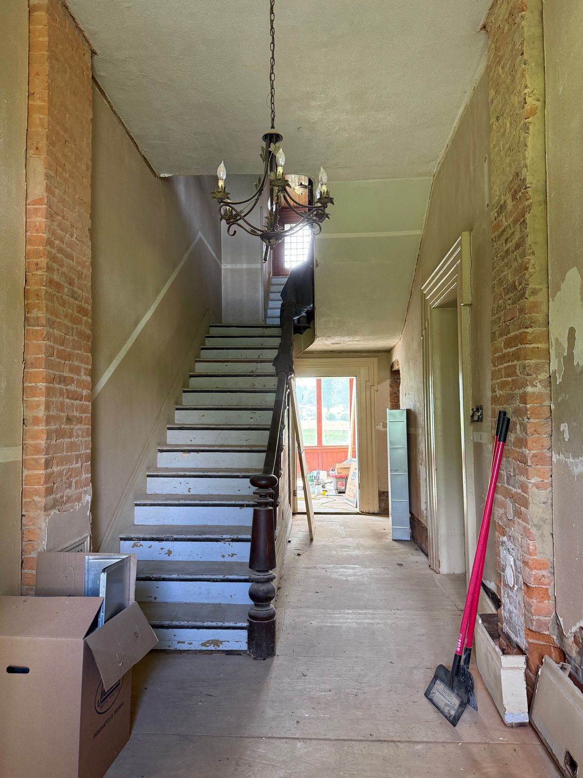 Staircase, mid-renovation